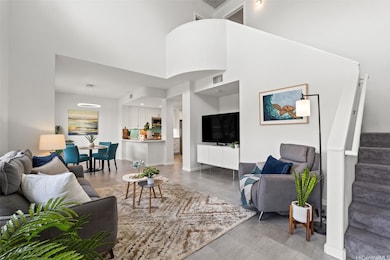 Soaring ceilings with more views upstairs