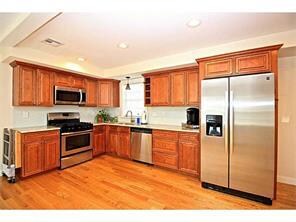 Kitchen. Kitchen with stainless steel appliances,