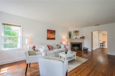 View looking into dining room and kitchen