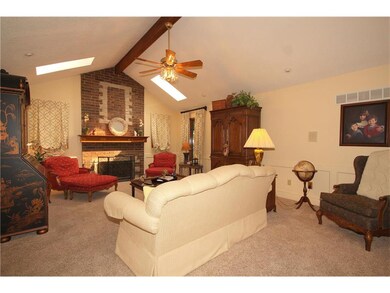 Beautiful and spacious great room with skylights, 