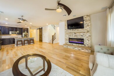Electric Fireplace w/Colored LEDs