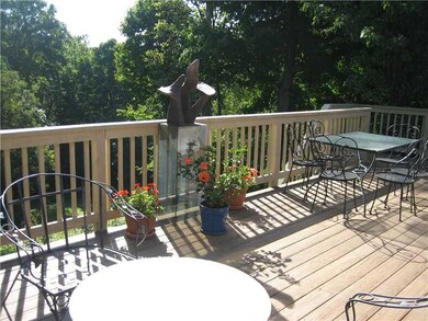 Patio/Deck. What a peaceful setting! It is large e
