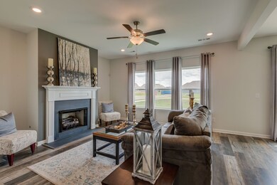 open great room with big windows