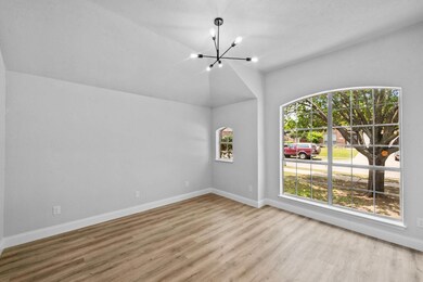 Large office is right off the entry