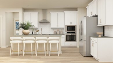 Loads of cabinets and countertop space in this fully featured kitchen. Brand new floorplan! These are artist's renderings of staged rooms, not actual home listed, but our home will be completed soon.