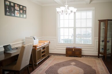 Dining Room or Office with Coffered Ceilings