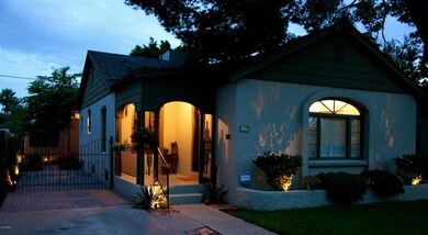 Front of home at dusk