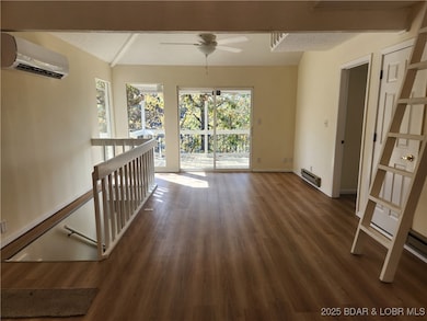 View from kitchen to living room