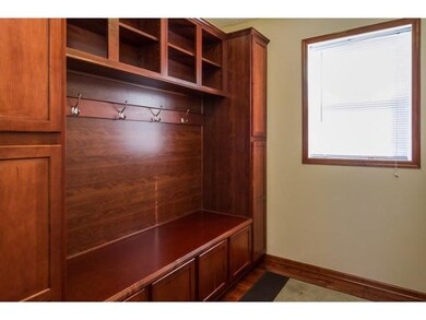 Mudroom located off of the garage. Built in storag