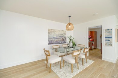 An even larger table is possible with plenty of room for a buffet if desired.