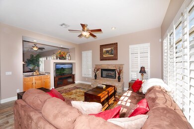 family room and dry bar