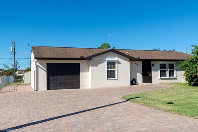 Newer paver block driveway, entrance to front door