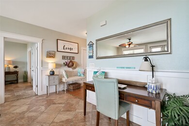 View from the kitchen to your entry and access to