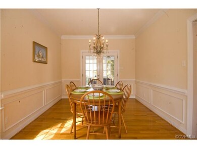 Formal Dining Room, hardwoods, French Doors openin