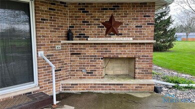 Exterior fireplace