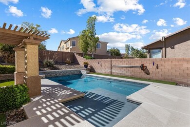 View of pool featuring a fenced backyard, a fenced