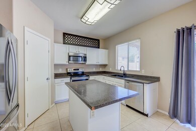 White cabinets and island!