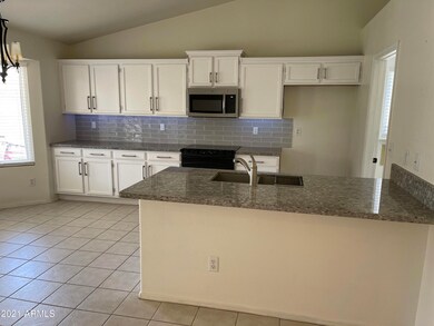 Kitchen with under cabinet lighting