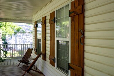 View of wooden porch