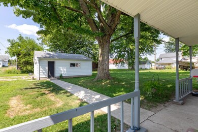 Large tree in backyard