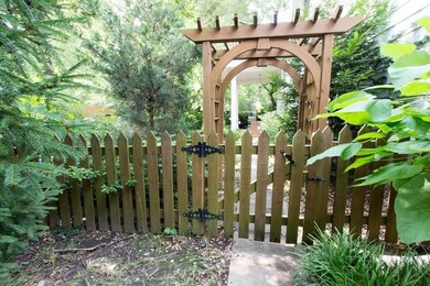 cherry front arbor gate close