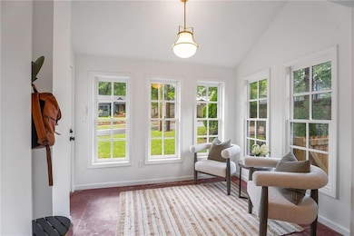 Bright Sunroom With Original Floor