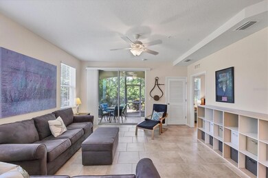 Living room with view. The conservation area provides privacy as well as beauty.