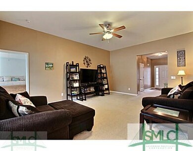Living Room. Large Living room with carpet