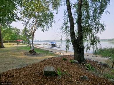 Beautiful trees by the shore