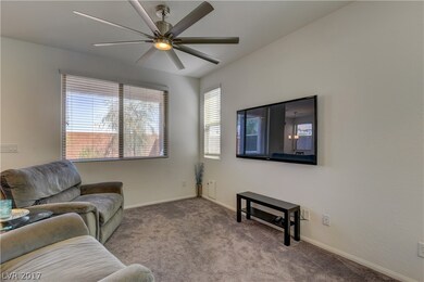 Oversized Ceiling Fan In Living Area