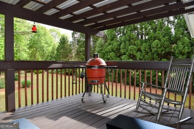 This Deck is right off the Kitchen