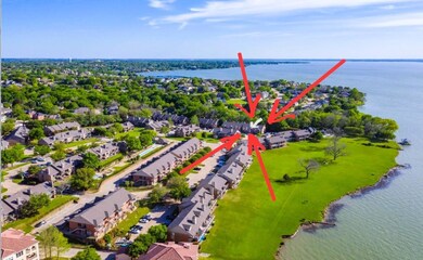 Aerial view with a water view.