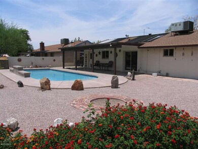solar heated pool