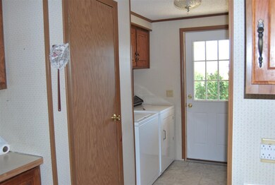 hookup in closet to the left for water softener. t