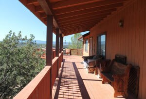 Covered front deck
