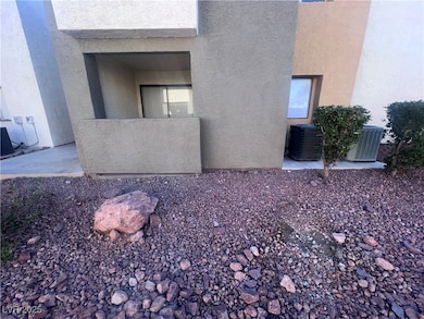 View of home's exterior featuring central AC unit