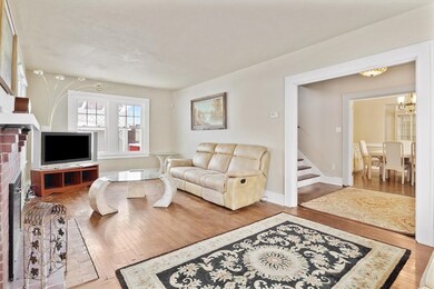 Hardwood floors throughout this floor.