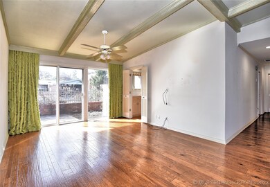 Living area with adjoining dining area