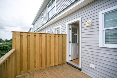 Photo of deck from model unit