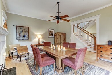The dining room is spacious enough for all of your