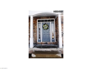 Beautiful entrance leads to an exquisite home