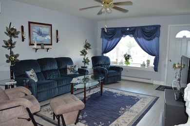 Living room with entry