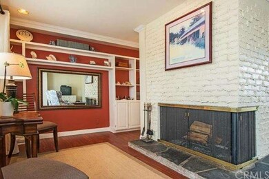 Wood burning fireplace