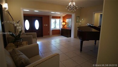 Entry foyer and formal living room