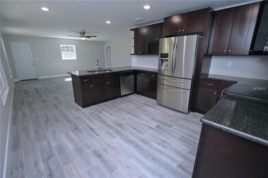 Kitchen open to family room