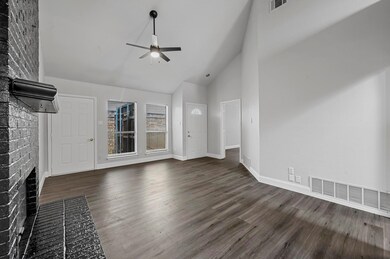 HIGH vaulted ceiling, New flooring