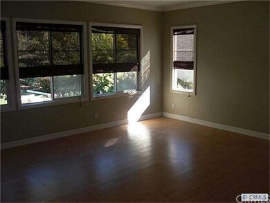 Living Room with Crown Moldings, Natural Lighting,