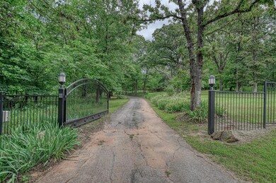 Electric gate onto property