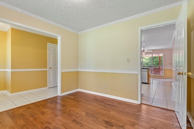 View from Formal Dining Room towards entry with co