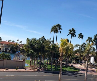 Lake and Fountain View